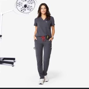 Charcoal gray top and bottom